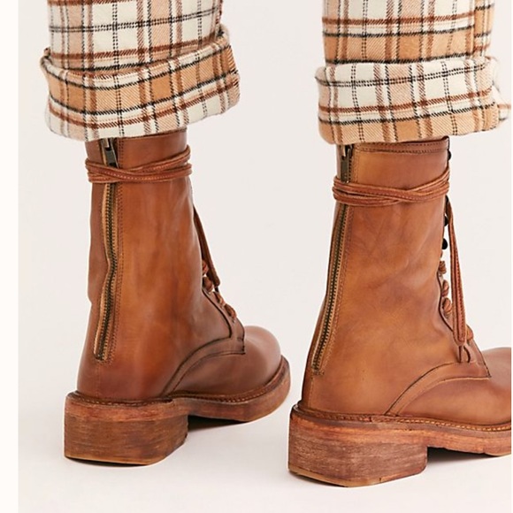 NEW FREE PEOPLE LACE-UP SANTA FE BOOTS 37 - Picture 3 of 7